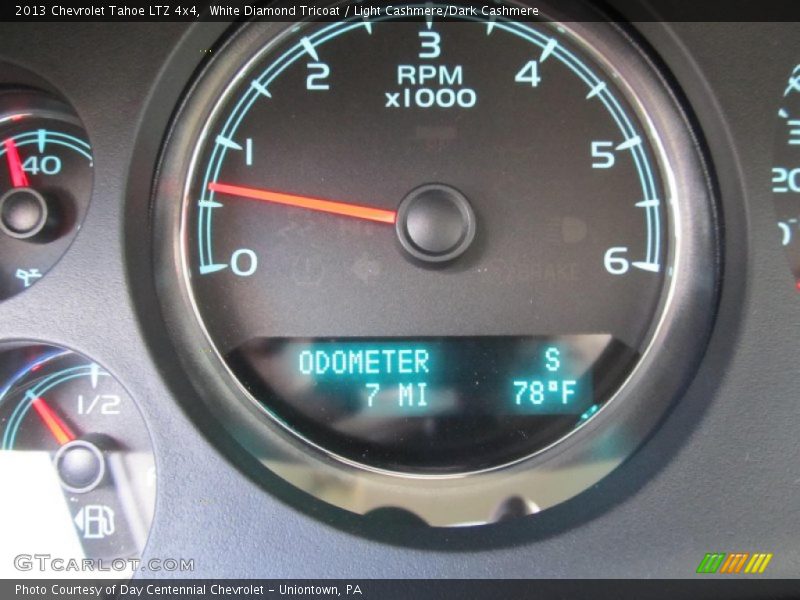White Diamond Tricoat / Light Cashmere/Dark Cashmere 2013 Chevrolet Tahoe LTZ 4x4