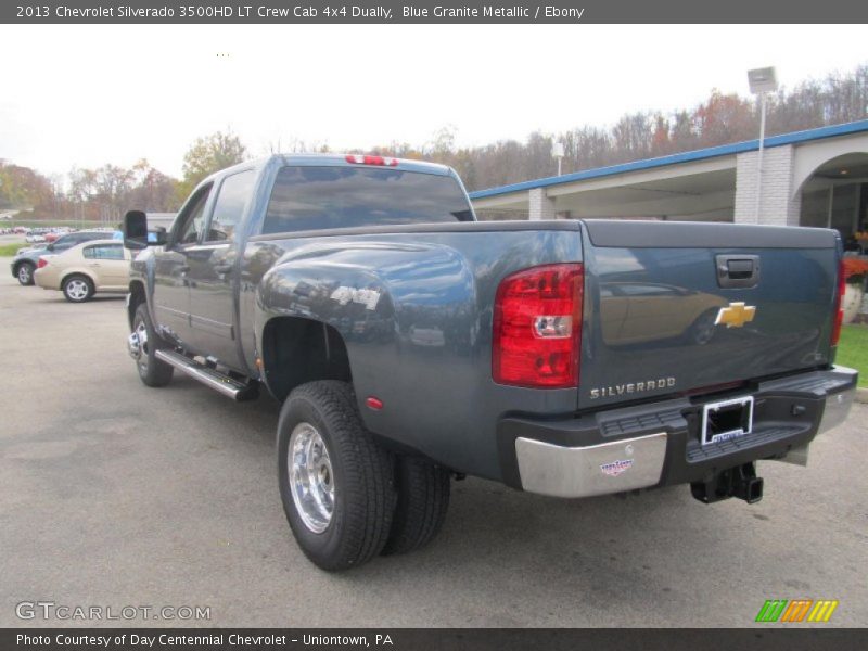 Blue Granite Metallic / Ebony 2013 Chevrolet Silverado 3500HD LT Crew Cab 4x4 Dually