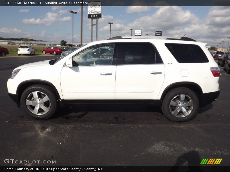 Summit White / Cashmere 2012 GMC Acadia SLT