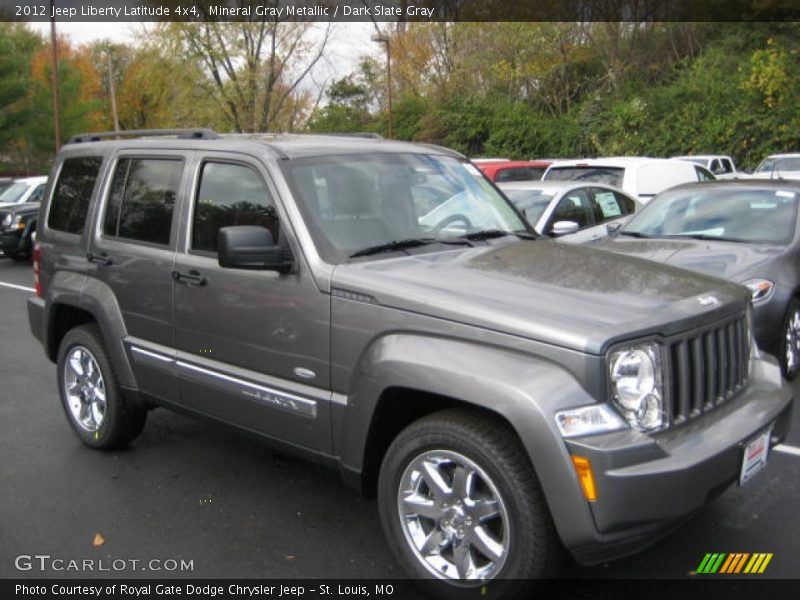 Mineral Gray Metallic / Dark Slate Gray 2012 Jeep Liberty Latitude 4x4
