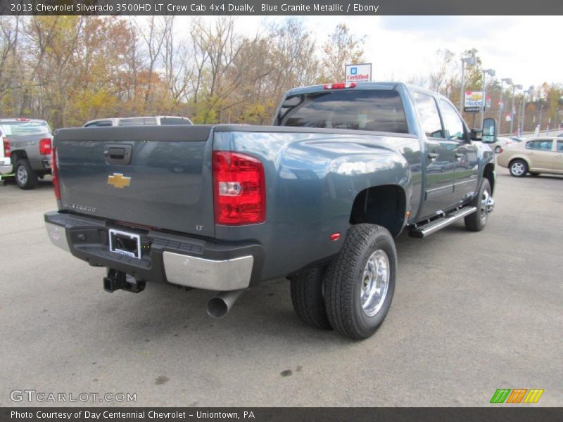 Blue Granite Metallic / Ebony 2013 Chevrolet Silverado 3500HD LT Crew Cab 4x4 Dually