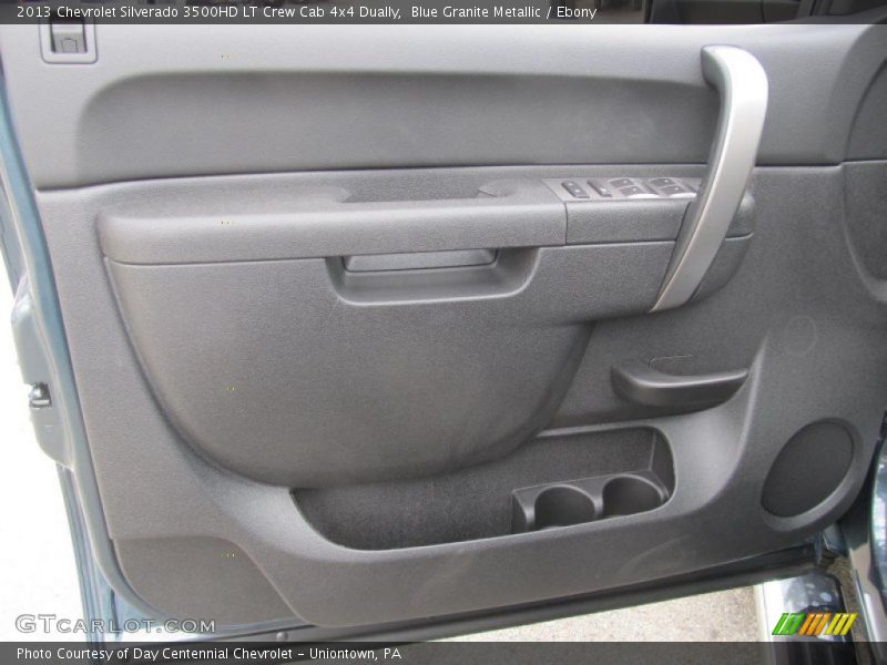 Blue Granite Metallic / Ebony 2013 Chevrolet Silverado 3500HD LT Crew Cab 4x4 Dually