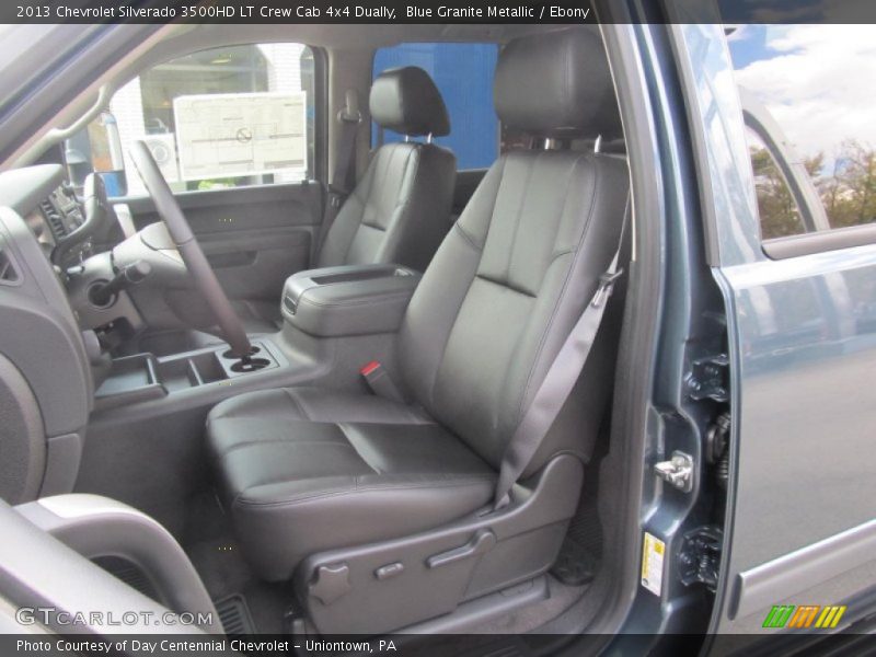 Blue Granite Metallic / Ebony 2013 Chevrolet Silverado 3500HD LT Crew Cab 4x4 Dually