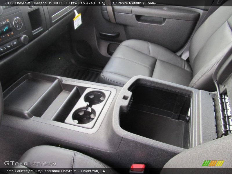 Blue Granite Metallic / Ebony 2013 Chevrolet Silverado 3500HD LT Crew Cab 4x4 Dually