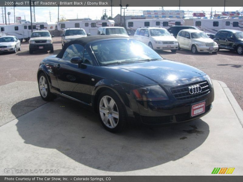 Brilliant Black / Ebony Black 2005 Audi TT 1.8T Roadster