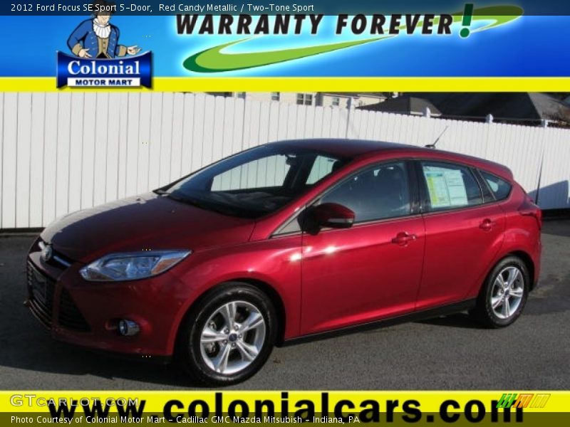 Red Candy Metallic / Two-Tone Sport 2012 Ford Focus SE Sport 5-Door