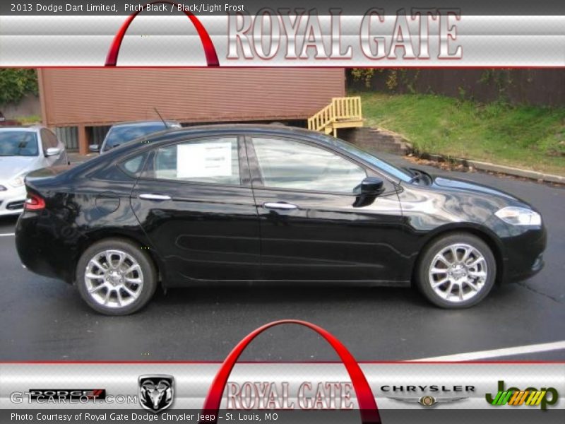 Pitch Black / Black/Light Frost 2013 Dodge Dart Limited