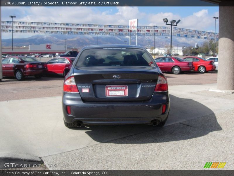 Diamond Gray Metallic / Off Black 2009 Subaru Legacy 2.5i Sedan