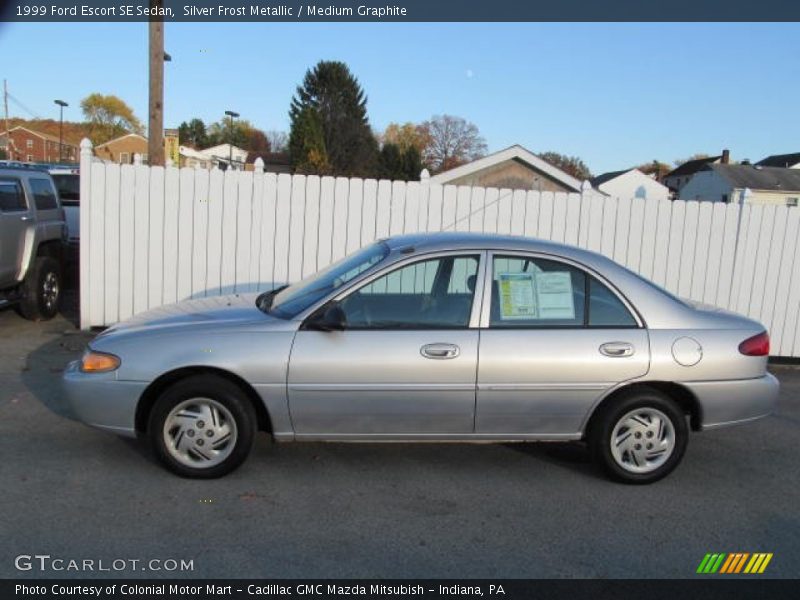 Silver Frost Metallic / Medium Graphite 1999 Ford Escort SE Sedan