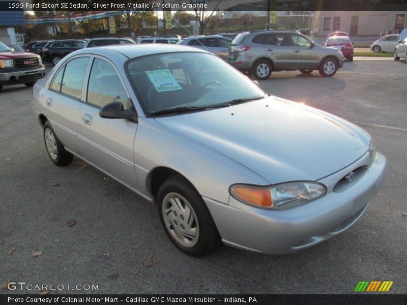 Silver Frost Metallic / Medium Graphite 1999 Ford Escort SE Sedan