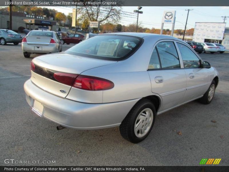 Silver Frost Metallic / Medium Graphite 1999 Ford Escort SE Sedan