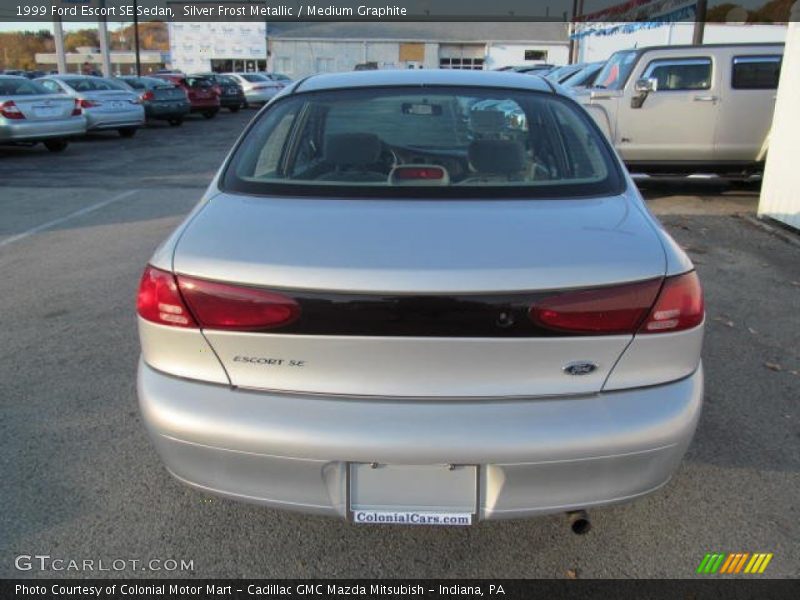 Silver Frost Metallic / Medium Graphite 1999 Ford Escort SE Sedan