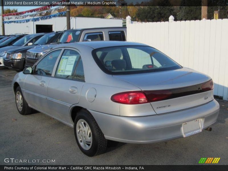Silver Frost Metallic / Medium Graphite 1999 Ford Escort SE Sedan