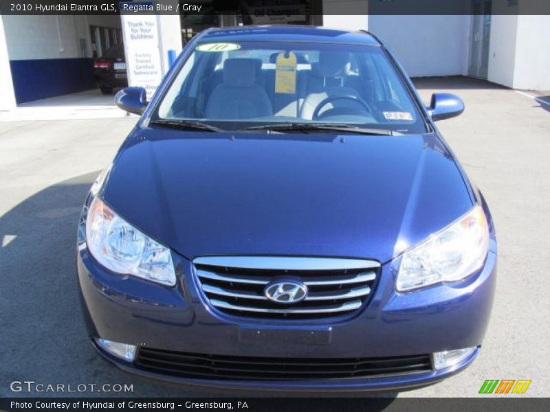 Regatta Blue / Gray 2010 Hyundai Elantra GLS