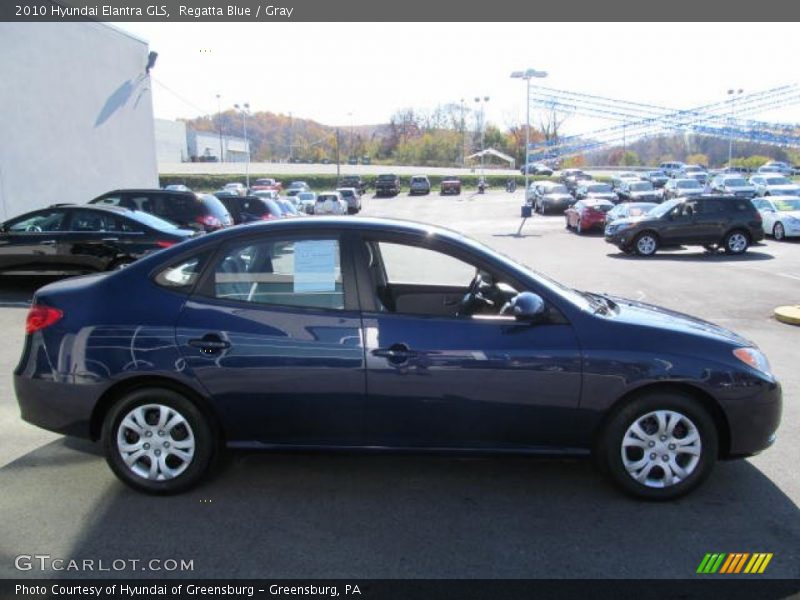 Regatta Blue / Gray 2010 Hyundai Elantra GLS