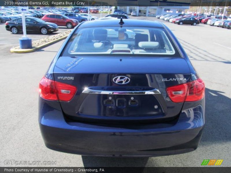 Regatta Blue / Gray 2010 Hyundai Elantra GLS