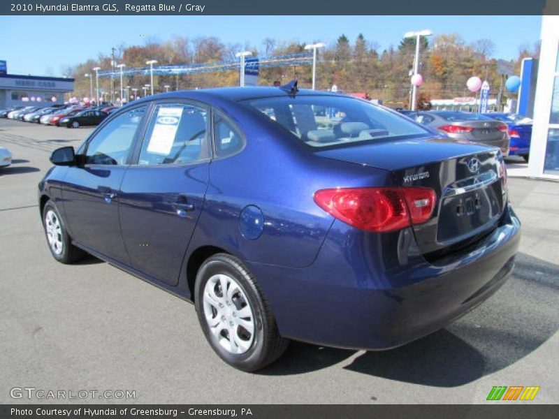 Regatta Blue / Gray 2010 Hyundai Elantra GLS
