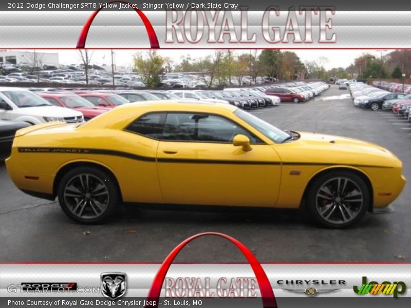 Stinger Yellow / Dark Slate Gray 2012 Dodge Challenger SRT8 Yellow Jacket
