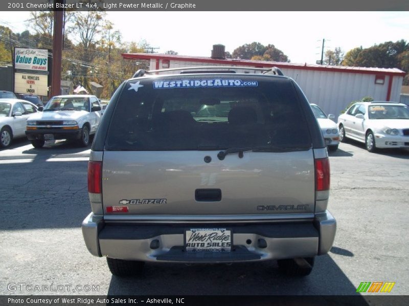 Light Pewter Metallic / Graphite 2001 Chevrolet Blazer LT 4x4