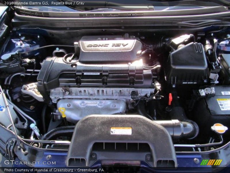 Regatta Blue / Gray 2010 Hyundai Elantra GLS