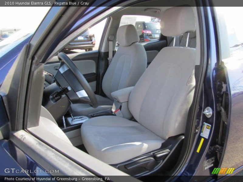 Regatta Blue / Gray 2010 Hyundai Elantra GLS