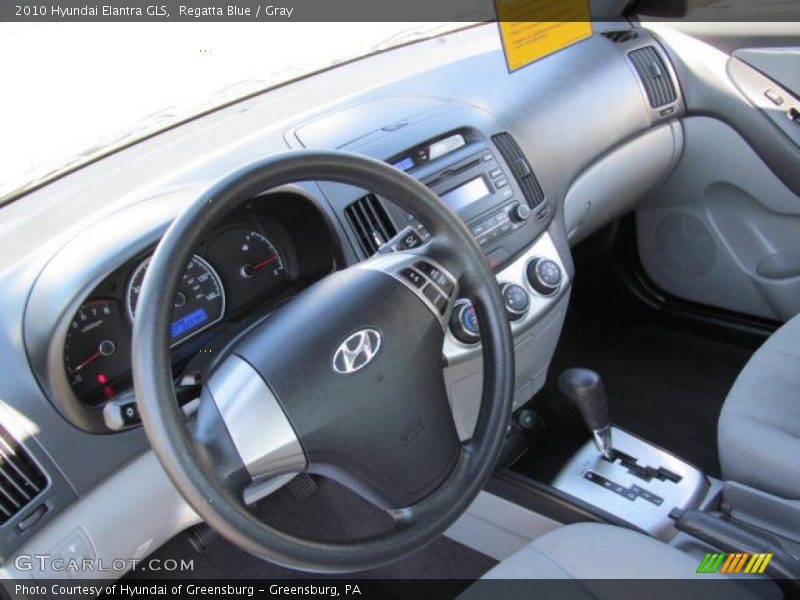 Regatta Blue / Gray 2010 Hyundai Elantra GLS