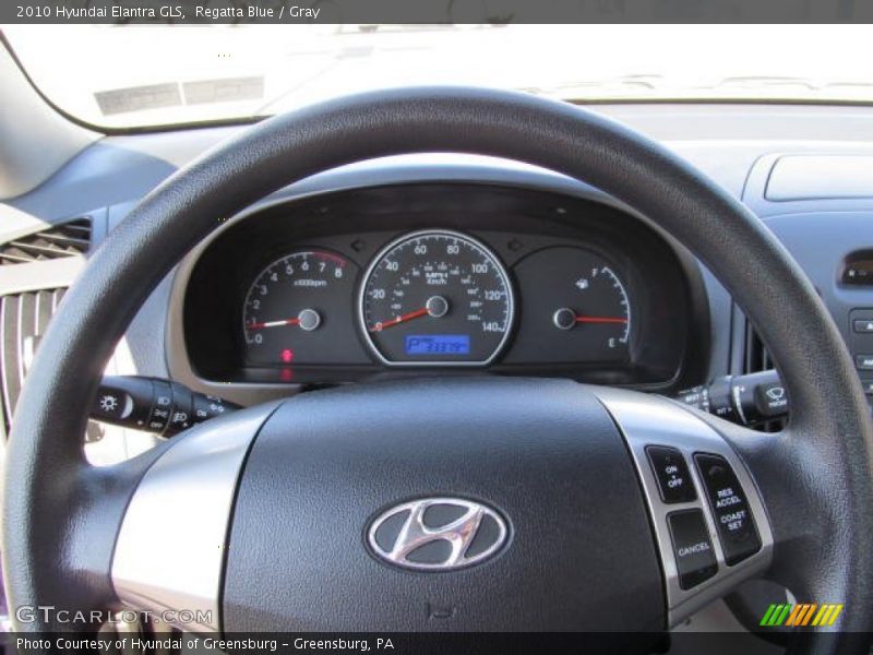 Regatta Blue / Gray 2010 Hyundai Elantra GLS