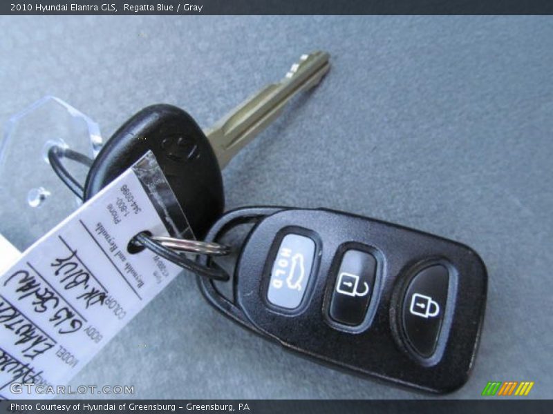 Regatta Blue / Gray 2010 Hyundai Elantra GLS