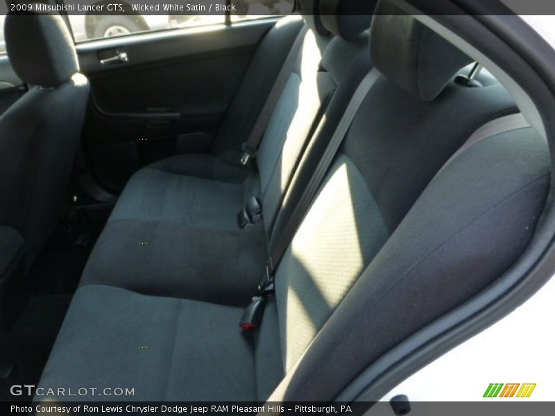 Wicked White Satin / Black 2009 Mitsubishi Lancer GTS