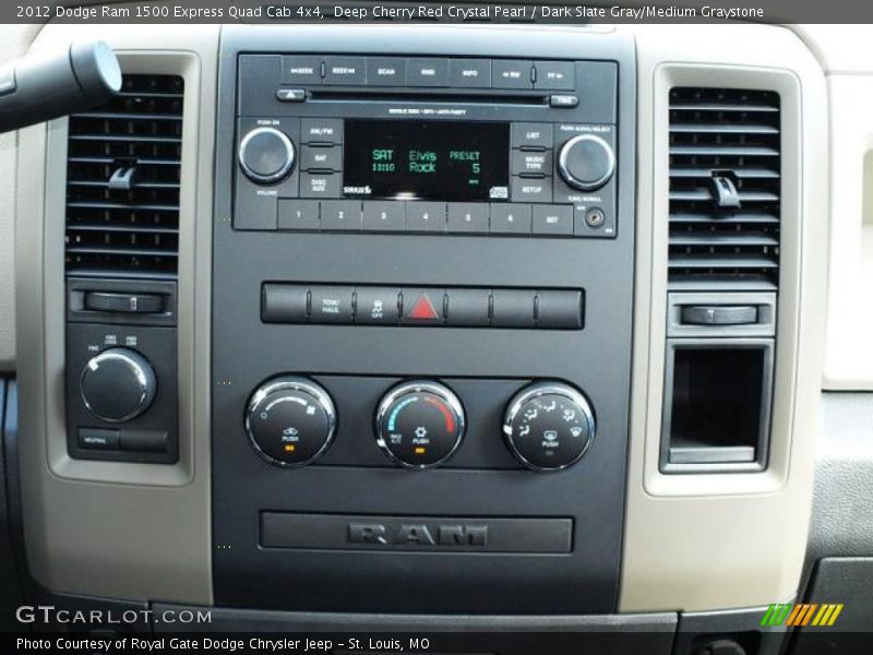 Deep Cherry Red Crystal Pearl / Dark Slate Gray/Medium Graystone 2012 Dodge Ram 1500 Express Quad Cab 4x4