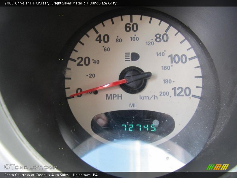Bright Silver Metallic / Dark Slate Gray 2005 Chrysler PT Cruiser