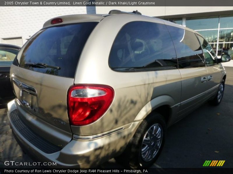 Linen Gold Metallic / Dark Khaki/Light Graystone 2005 Chrysler Town & Country Limited