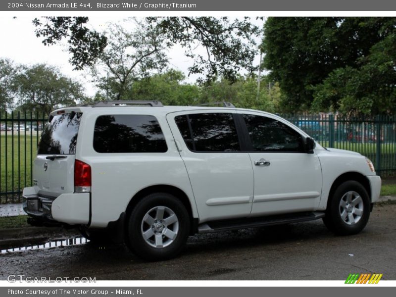 Blizzard White / Graphite/Titanium 2004 Nissan Armada LE 4x4