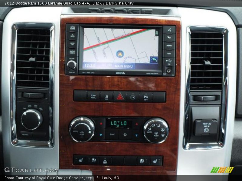 Controls of 2012 Ram 1500 Laramie Quad Cab 4x4