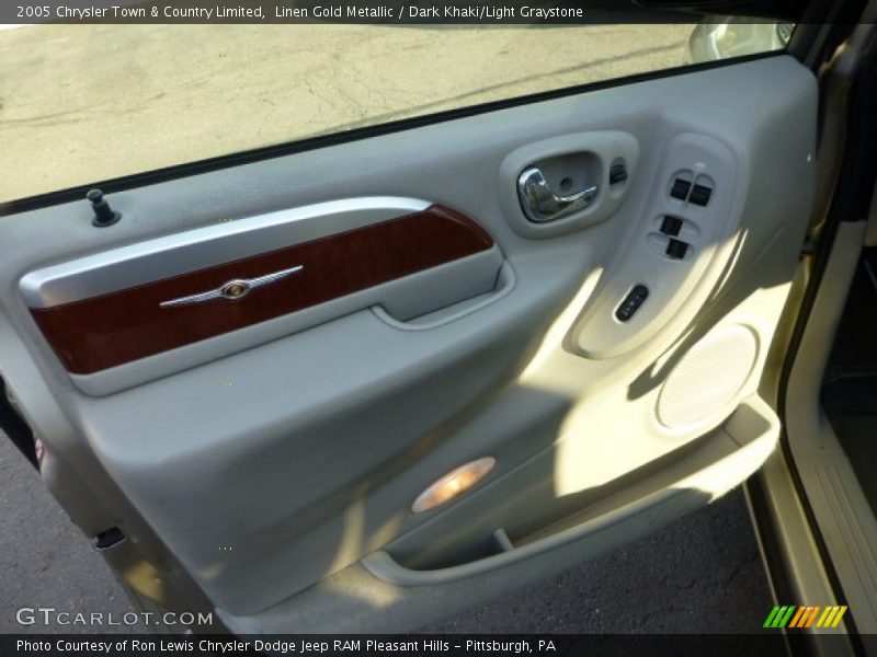 Linen Gold Metallic / Dark Khaki/Light Graystone 2005 Chrysler Town & Country Limited