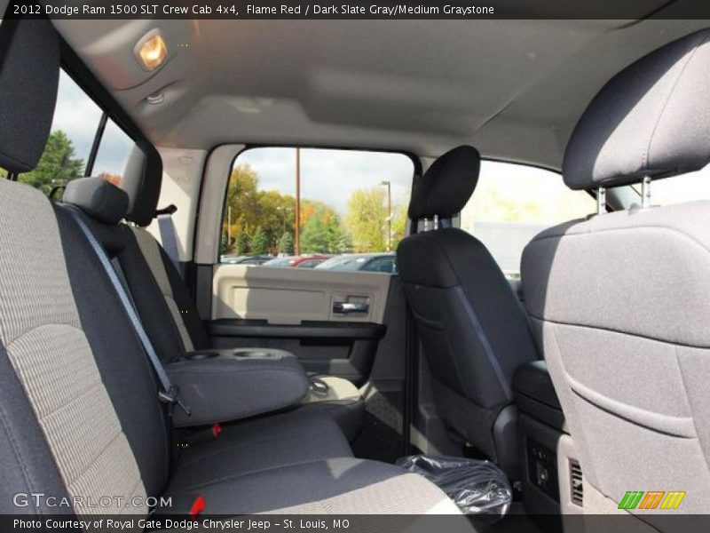 Flame Red / Dark Slate Gray/Medium Graystone 2012 Dodge Ram 1500 SLT Crew Cab 4x4