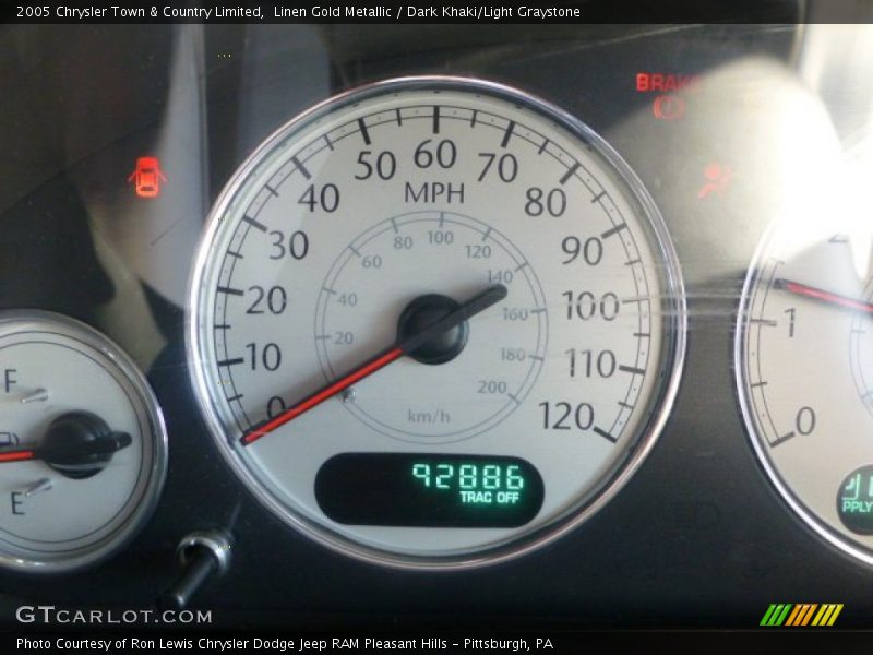 Linen Gold Metallic / Dark Khaki/Light Graystone 2005 Chrysler Town & Country Limited