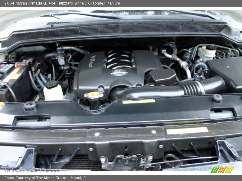 Blizzard White / Graphite/Titanium 2004 Nissan Armada LE 4x4