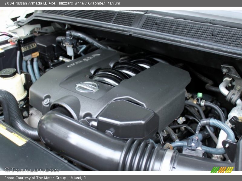 Blizzard White / Graphite/Titanium 2004 Nissan Armada LE 4x4