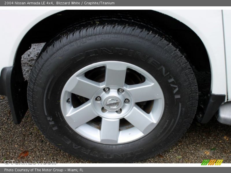 Blizzard White / Graphite/Titanium 2004 Nissan Armada LE 4x4