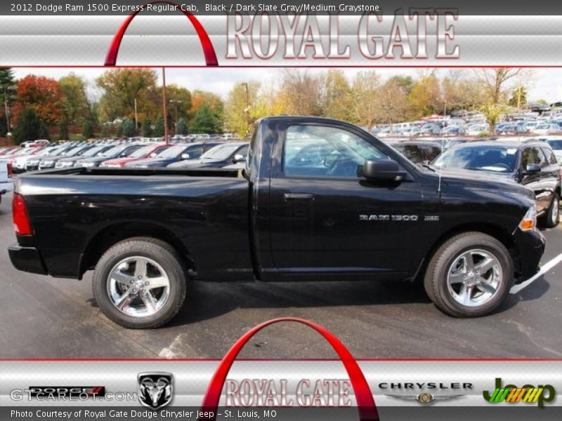 Black / Dark Slate Gray/Medium Graystone 2012 Dodge Ram 1500 Express Regular Cab