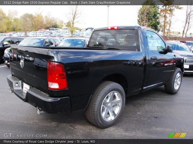 Black / Dark Slate Gray/Medium Graystone 2012 Dodge Ram 1500 Express Regular Cab