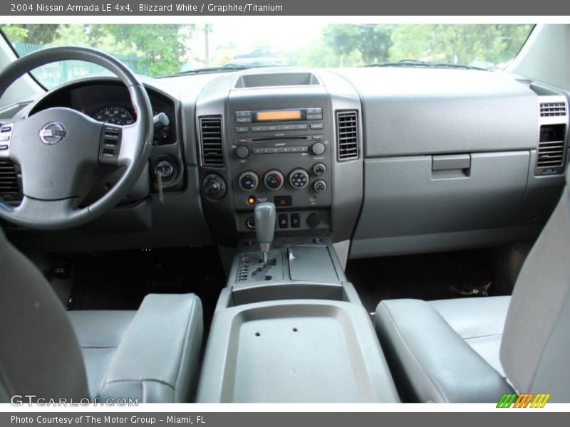 Blizzard White / Graphite/Titanium 2004 Nissan Armada LE 4x4