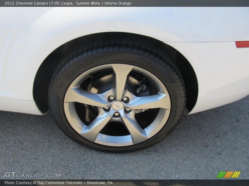 Summit White / Inferno Orange 2013 Chevrolet Camaro LT/RS Coupe
