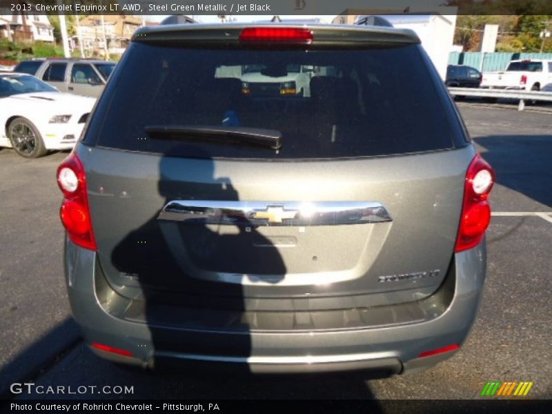 Steel Green Metallic / Jet Black 2013 Chevrolet Equinox LT AWD