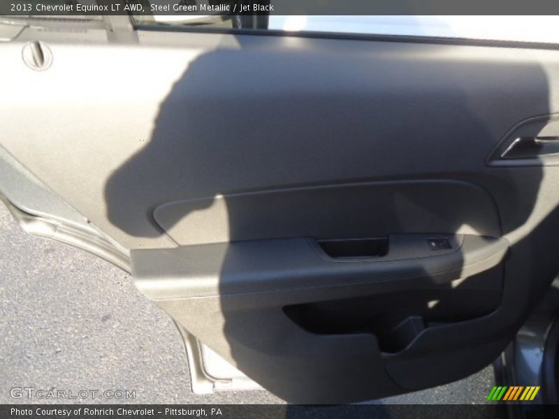 Steel Green Metallic / Jet Black 2013 Chevrolet Equinox LT AWD