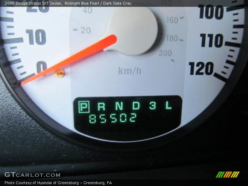 Midnight Blue Pearl / Dark Slate Gray 2005 Dodge Stratus SXT Sedan