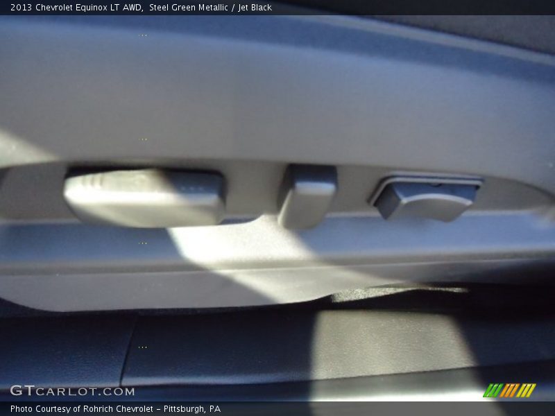 Steel Green Metallic / Jet Black 2013 Chevrolet Equinox LT AWD