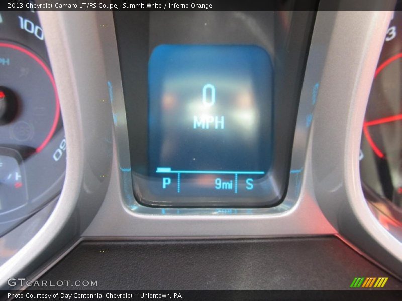 Summit White / Inferno Orange 2013 Chevrolet Camaro LT/RS Coupe