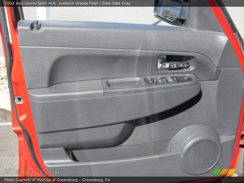 Sunburst Orange Pearl / Dark Slate Gray 2009 Jeep Liberty Sport 4x4